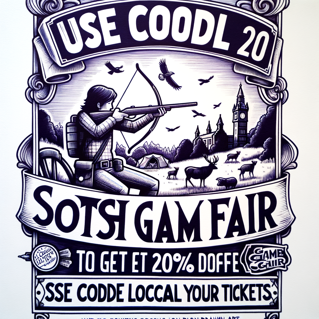 Use code local20 to get 20% discount off your Scottish Game Fair tickets. Use code local20 to get 20% discount off your Scottish Game Fair tickets.