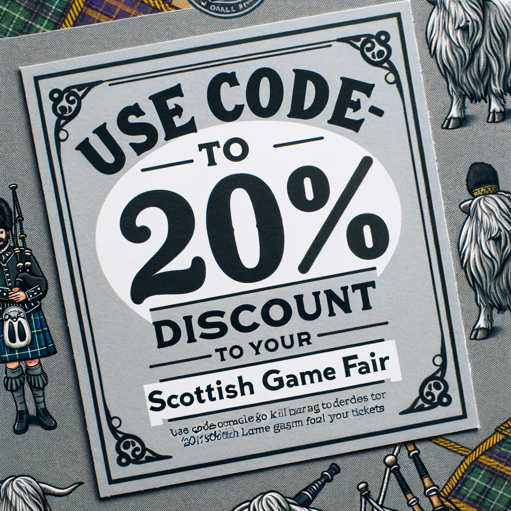 Use code local20 to get 20% discount off your Scottish Game Fair tickets. Use code local20 to get 20% discount off your Scottish Game Fair tickets.